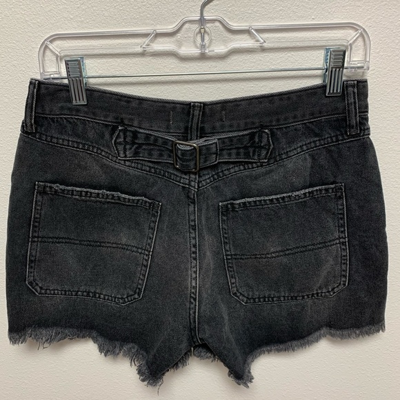 NEW Free People Carpenter Black Jeans Shorts 28 - Picture 5 of 7